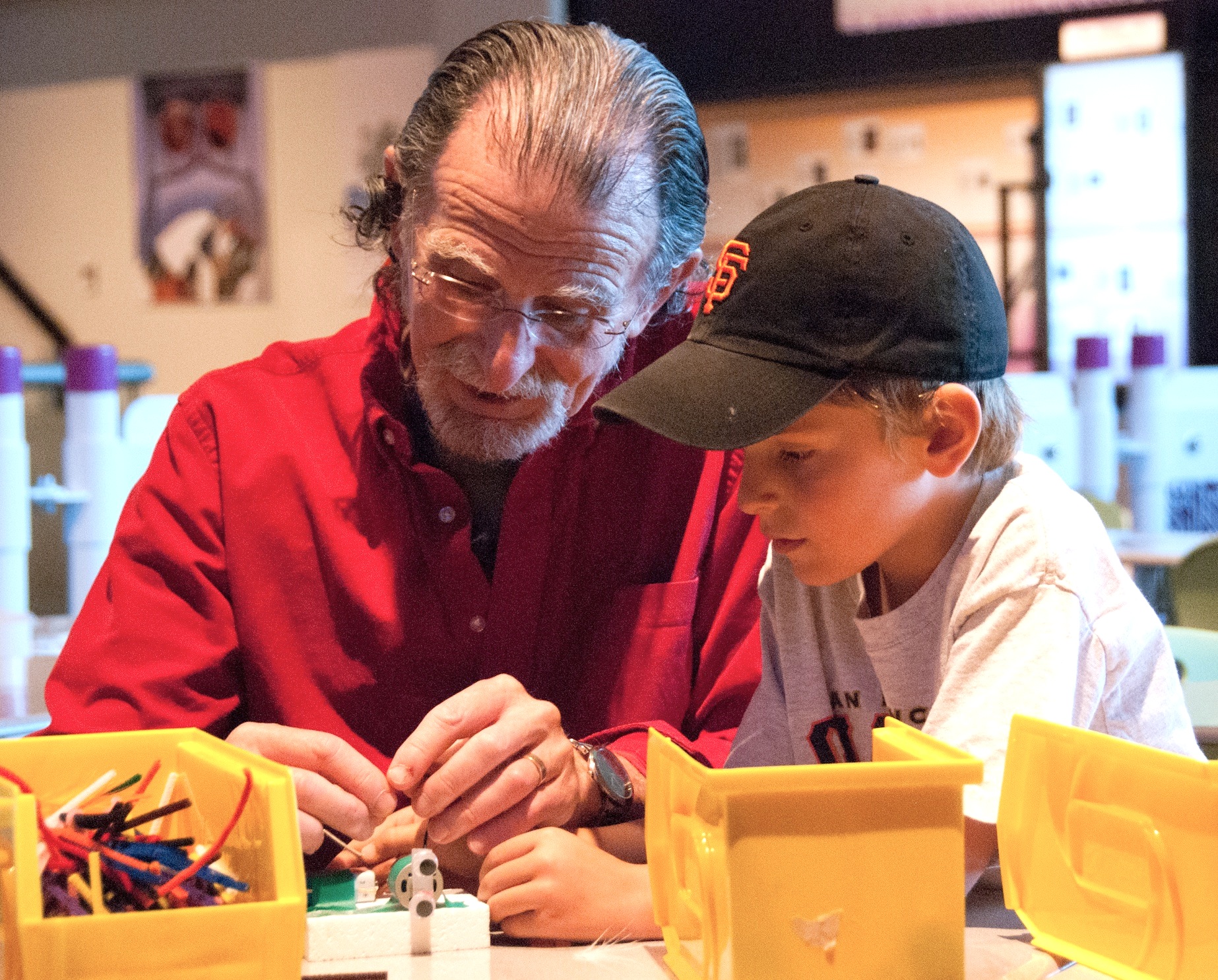 Klahr and a child working together